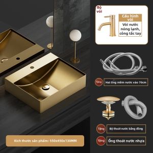 CUNGSA | Chậu Rửa Inox Treo Tường Nghệ Thuật Sang Trọng