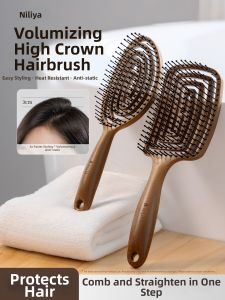NILIYA | Massaging Air Cushion Ladies Volumizing Top Styling Comb