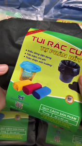 Combo 5 Set 3 túi rác tự phân huỷ sinh học Tahafa size trung 55x65cm – Túi rác thân thiện môi trường