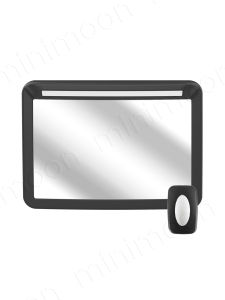 LED Headlight Baby Mirror with Remote 360° Rotating Shatterproof for Nighttime Infant Monitoring