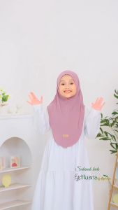 Jilbab Instan Husna Non Ped Bergo Sakinah Kids Jersey Zara Premium