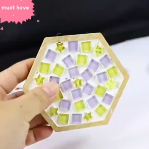 🔥HOT🔥【Fast Delivery 】🚀Ready Stock🚀 Craft DIY Cup Mat/ Creative Gift for kids / STEAM/ Mosaic Coster