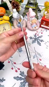 Alat Garuk Punggung Model Pulpen Stainless Steel Handy Telescopic