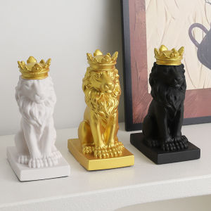 ตกแต่งบ้าน รูปปั้นสิงโตเรียกโชคลาภ ศิลปะและงานฝีมือ ห้องนั่งเล่นตกแต่งตู้ทีวีตู้ไวน์ ตกแต่งสำนักงาน ของขวัญ