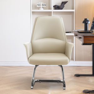 Genuine Leather Office Chair Executive Computer Chair Home Study Room Bow Chair Bedroom Computer Chair Meeting Chair