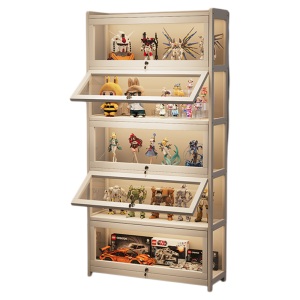 ZHUSHANXIA | Multi-level With Light and Lock Dustproof Transparent Model Display Cabinet