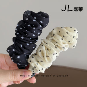 2025 New Polka Dot Banana Hair Clip Womens Elegant Hair Accessories Hair Styling Back of Head Hair Clip Comfortable Anti-slip