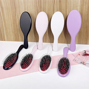 Lady Special Massaging Smoothing Black Boar Bristle Hair Brush