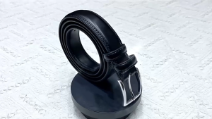 Thắt lưng nam da PU 2 lớp cao cấp đầu khóa kim mẫu da trơn đơn giản