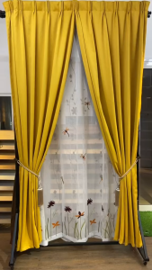 MR.CURTAIN Macon Sheer Langsir Lace Bersulam Bunga Siap Jahit Cangkuk & Ring / Ready Made Day Curtain Hook Ring