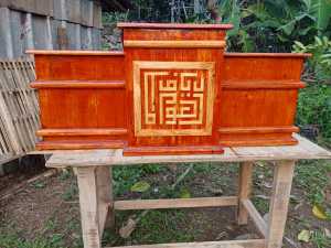 Meja mimbar meja ngaji duduk kayu jati 110x50x50 cm