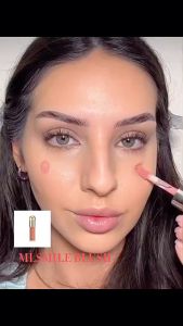 Liquid Blush Velvet Matte Natural Lasting Lipstick Lip Glaze Blush Eye Shadow Integrated Blush Liquid Multi-functional Cheek Contour Makeup Waterproof Sweatproof Non-Fade Blush