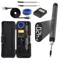 USB soldering iron mini small soldering iron set portable household type-C interface 800mAh battery Adjustable temperature. 