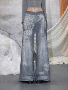 unifree | Quần Cotton Dây Nơ Xanh Lace Phong Cách Thường Ngày