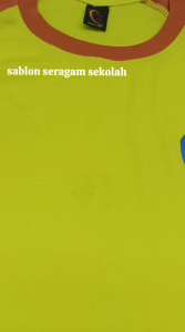 SABLON DADA KIRI (logo/tulisan) DAN BELAKANG (tulisan) // SABLON SERAGAM OLAHRAGA SMP SD TK PAUD