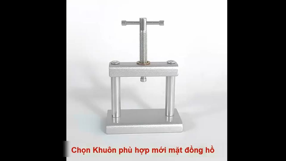 Máy ép đáy đồng hồ dạng vặn ren chắc chắn dễ dàng điều chỉnh