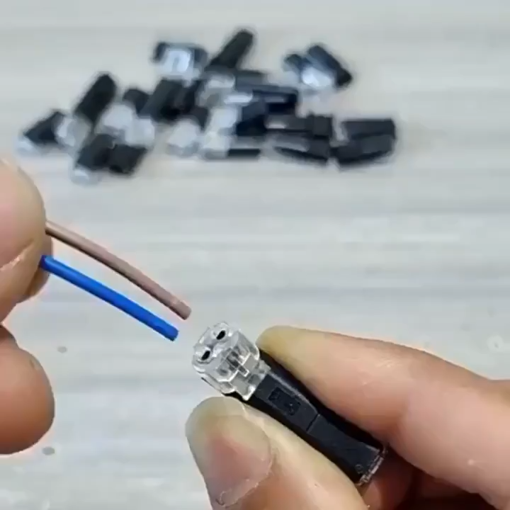 50/200 Chiếc Abs Dây Ô Tô Đầu Nối Nhanh/Đầu Nối Cáp Cắm 2 Chân