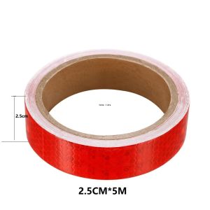 Nhãn Dán Phản Quang Ngôi Sao Đỏ Sáng 25cm-20cm Rộng 5m Dài 5m Chất Kết Dính Mạnh Mẽ Chống Thấm Nước Cảnh Báo An Toàn Băng Phản Quang Cho Ô Tô