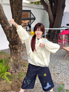 เสื้อคลุมกันแดดสำหรับผู้หญิง ฤดูร้อน 2025 แฟชั่นลำลอง น้ำหนักเบา ระบายอากาศได้ดี ป้องกันรังสียูวี ทรงหลวม ปกปิดศีรษะ