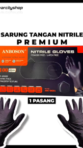 2PCS Sarung Tangan Food Grade Gloves Nitrile Aman untuk Makanan Minuman Sarung Tangan Makan