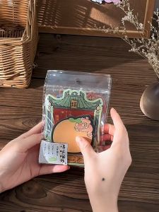 Japanese Wafu Style Blessings Cat Cute Neko Sticky Notes Student School Office Use Memo Pads Stationery Journal Decorations Materials