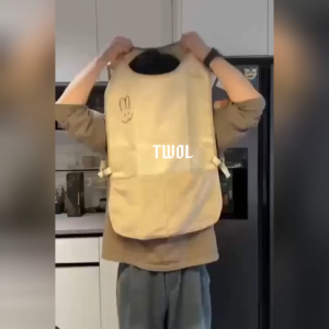 TWOL SHOP 1pcs Stain-Resistant Apron Waterproof Sleeveless Apron Breathable Anti Dirty Wipeable Hand Kitchen Apron
