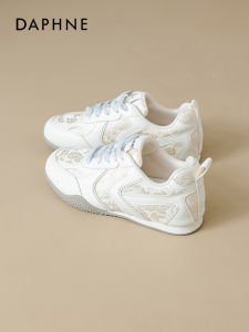 Daphne Soft Bottom Ballet Flat Womens Casual Sports Shoes Summer New Style with Skirt Cross Strap Mesh Lining Synthetic Leather