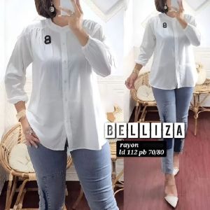 BELLIZA atasan rayon terbaru jumbo polos basic hijab korean