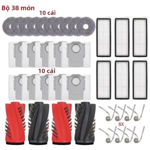 Roborock Curv/CurvC/Curv S5X 5A1 5XC/Edge/EdgeC/Edge S5A 5V1/Qrevo 5AE Bộ Phận Thay Thế Bàn Chải Bên Chính Bộ Lọc Miếng Lau Nhà Túi Đựng Bụi
