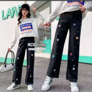 TERBARU BAWAHAN CELANA JEANS ANAK/CELANA JEANS KULOT ANAK TANGGUNG BORDIL LOVE/KIDS DENIM PALLAZO GIRL/KULOT ANAK/JEANS ANAK PEREMPUAN/CELANA KULOT ANAK TANGGUNG USIA 7-12 TAHUN/JEANS KEKINIAN/CELANA ANAK MASA KINI/CELANA KULOT ANAK MASA KI