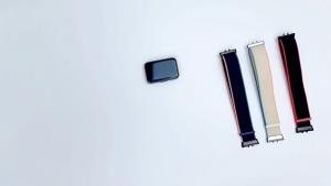 MAFAM【🔥เคส+สายรัด🔥】สายไนลอนหลองสำหรับ Samsung Galaxy Fit 3 สายนาฬิกาสายเคเบิลปรับได้ + กรณีพีซีสำหรับ Samsung Galaxy Fit3