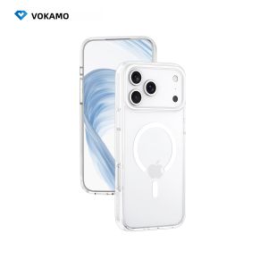 VOKAMO | Vỏ Điện Thoại Trong Suốt Chống Xước Có Từ Tính Cho iPhone 17