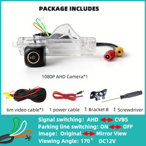 Backup Camera Rear View Reverse 170° AHD1080P/720P Cam Parking Safety Fits Toyota Highlander Hiace Kluger 2009-2013