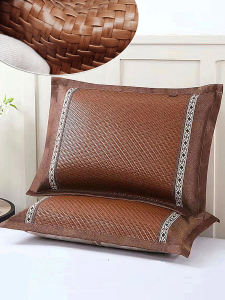 Summer Ice Silk Pillowcase Double Sided Spring Summer Cool Sensation Smooth High End Simulation Vine Single Person Pillow Cover