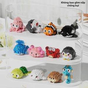 CHAOLECHUANG | Khối Xây Dựng Động Vật Biển Hạt Nhỏ cho Bé Trai và Bé Gái làm Quà Sinh Nhật