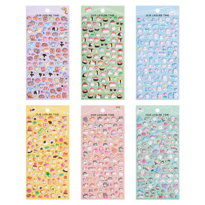 6 pcs/lot Kawaii Cartoon Mini Animals 3D Puffy Stickers Cute Stationery Diy Scrapbooking Sticker Adhesive Decor School Supplies
