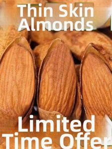 Creamy Large Almonds Hand-peeled Nuts 50g