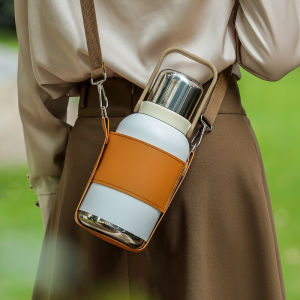 Stainless Steel Aesthetic Tea-water Separation Thermal Mug Large Capacity
