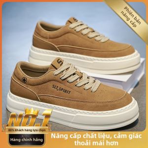 Giày Nam Mũi Dẹt Đế Dày Phong Cách Anh Quốc Mới Thu