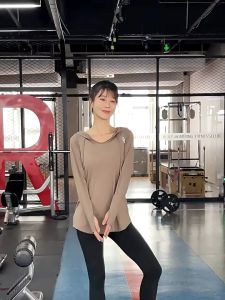 KL Plus Size Cap Hoodie Lady Women Running Yoga Fitness Clothing Top Blouse Sport Gym Sportwear Long Sleeve Shirt