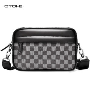 OTOHE Men Bags Mens Shoulder Bag Cross Body Bag Casual Shoulder Bag Men Fashion Shoulder Bag Large Capacity PU Bag Casual Sport Street Bag for Travel Outdoor