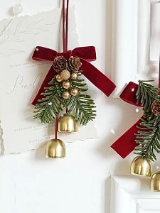 Christmas Bell Holiday Decoration Merry Christmas Lonceng Gantungan Hiasan Pohon Natal Hiasan Loncen