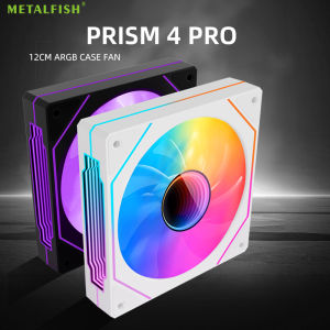METALFISH PRISM 4 PRO ARGB 120mm PC Computer Chassis Fan 5V 3Pin 12CM Quiet Cooling Fan 1200RPM