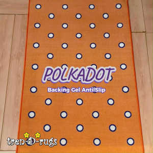 Tren-D-rugs Karpet polkadot permadani bulu alas lantai ruang tamu kamar tidur halus anti slip murah 100 cm x 150 cm - NMs