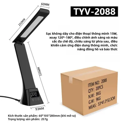 LIWAN | Đèn Bàn Điều Chỉnh Tự Động Sạc Không Dây