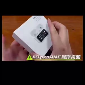 Hot-selling A9pro 5th generation headphones with color touch screen multi-functional wireless ANC noise cancellation long battery life and Bluetooth LCD headphones.