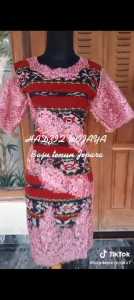 DRESS TENUN MIK BROKAT PINK
