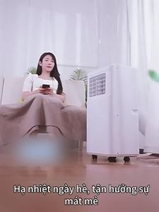 Điều hòa cây di động làm lạnh có điều khiển từ xa - máy điều hòa có chức năng hút ẩm như điều hòa treo tường Bảng điều khiển thông minh đa tính năng