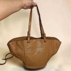 Preloved Decke Brown Tote BagGenuine Leather Bag