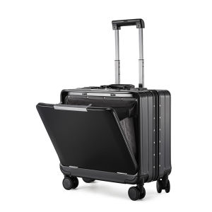 MANLVSHI | Aluminum Frame Business Suitcase 18 Inch